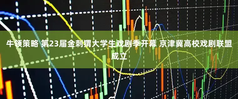 牛领策略 第23届金刺猬大学生戏剧季开幕 京津冀高校戏剧联盟成立